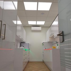 Dentled Full Spectrum Daylight for the treatment rooms, routing and Sterilisation room.