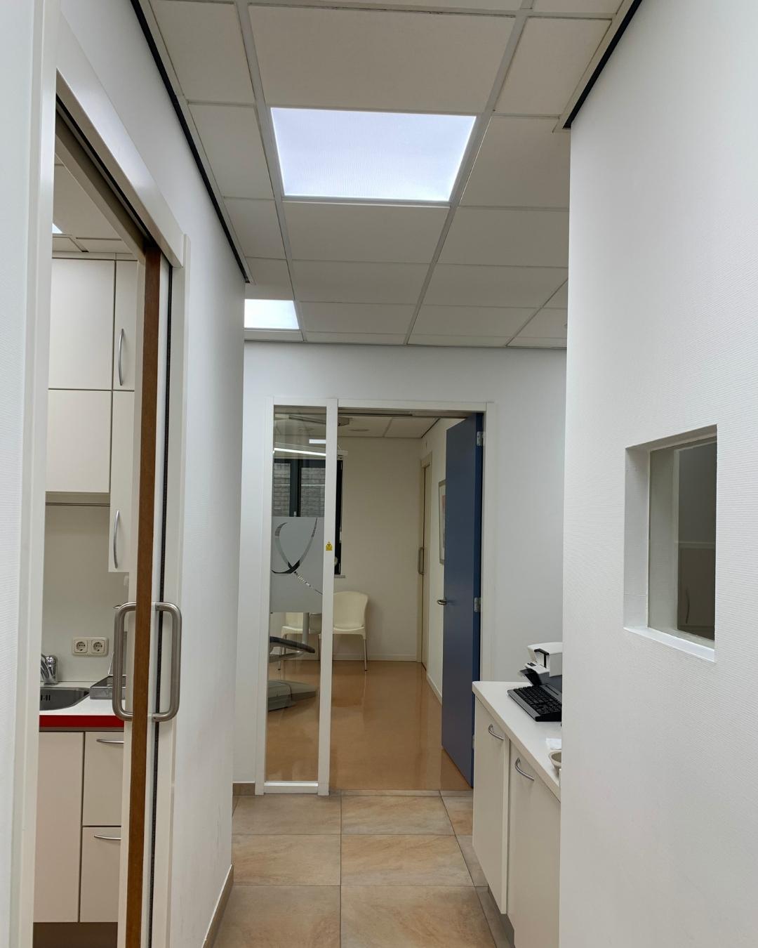 routing in dental clinic with LED Lights