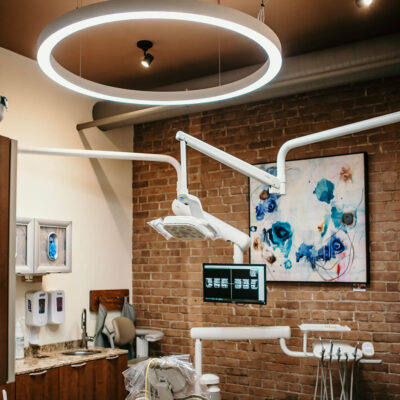 DentLed PVR 150 full-spectrum lamp installed at Front Street Dental