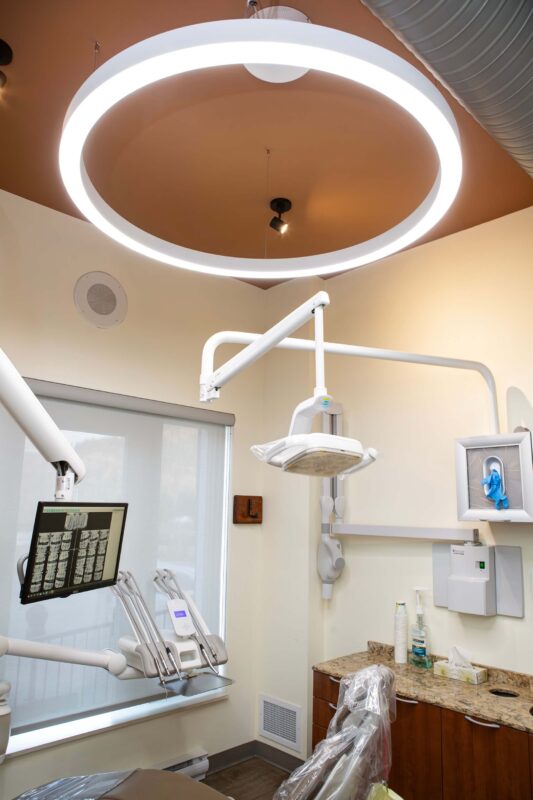 DentLed PVR 150 enhancing visibility and precision in dental treatment room