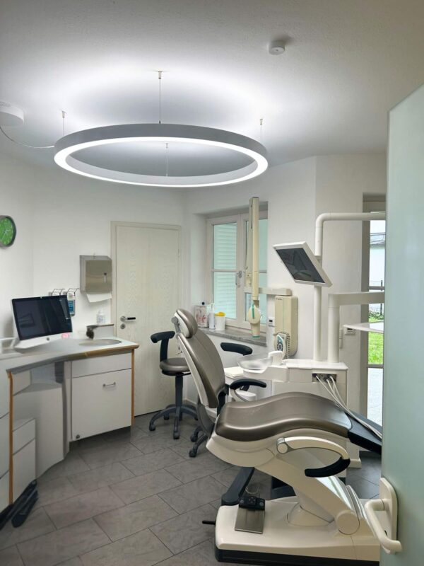 Dental treatment rooms upgraded with PVR-120 and PVR-150 full-spectrum lights.