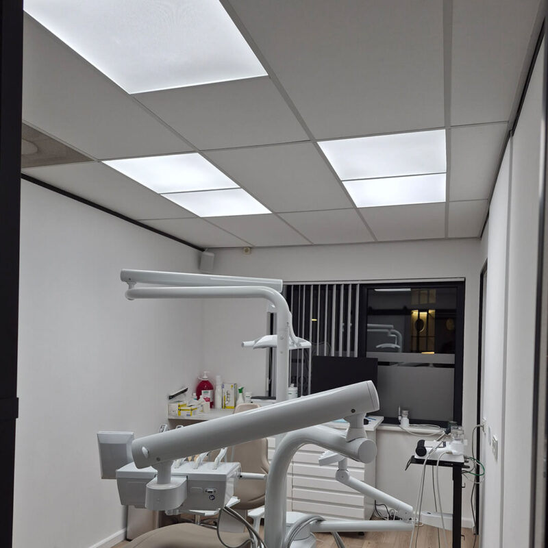 Renovated Nak Dental Practice with DentLED full-spectrum lighting ensuring optimal, even treatment room illumination.