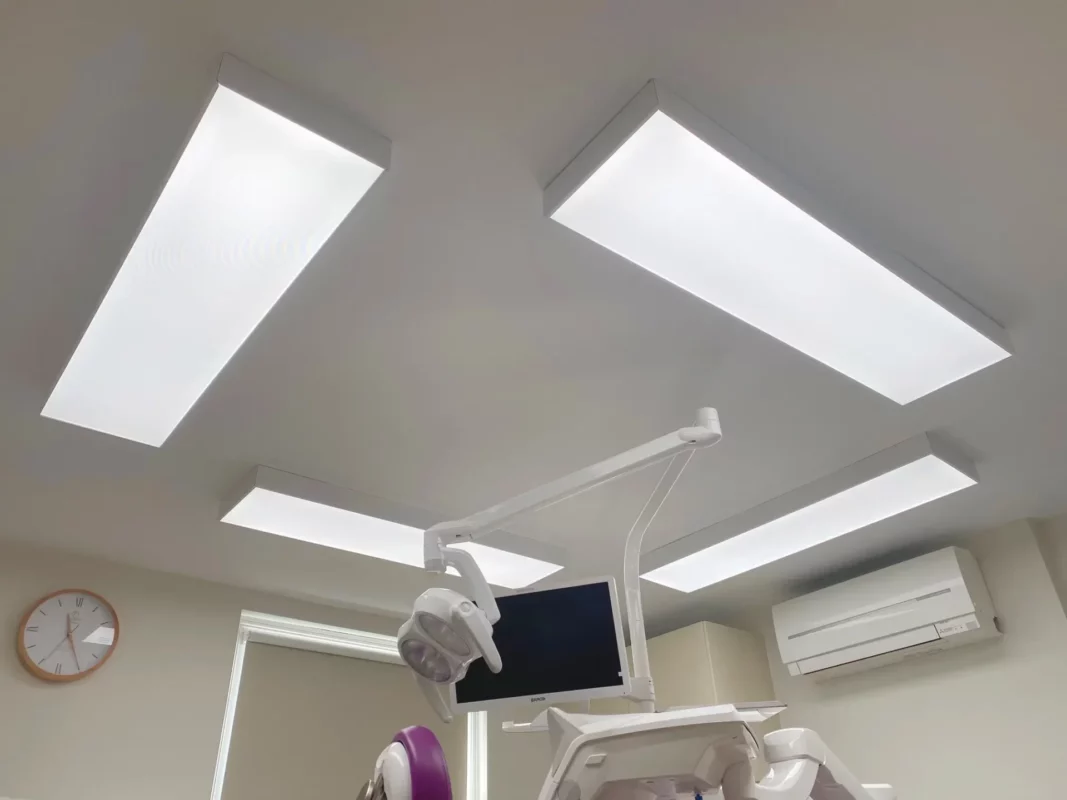 Full daylight spectrum dental LED lighting upgrade at Priory Dental Care in Downham Market, Norfolk.